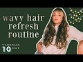 how I maintain my wavy hair (refresh routine) // VLOGMAS day 10