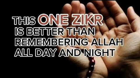Dhikr better than remembering Allah day and night | Sheikh Muhammad Baajour