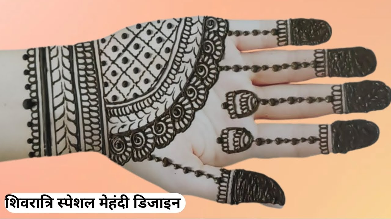 Easy & Beautiful Shivratri Mehndi Design 🌿 | Long Video Tutorial #ShivratriSpecial