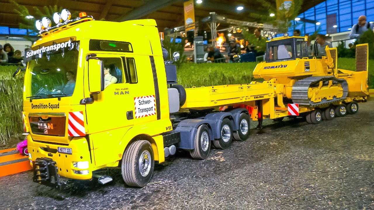 RC MODEL TRUCKS, RC SCALE HEAVY HAULAGE, RC YACHT TRANSPORT, RC DIGGER KABOLITE K350, RC SCALEART!!