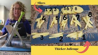 Explored: All the settings of the Pampered Chef Rapid Prep Mandoline