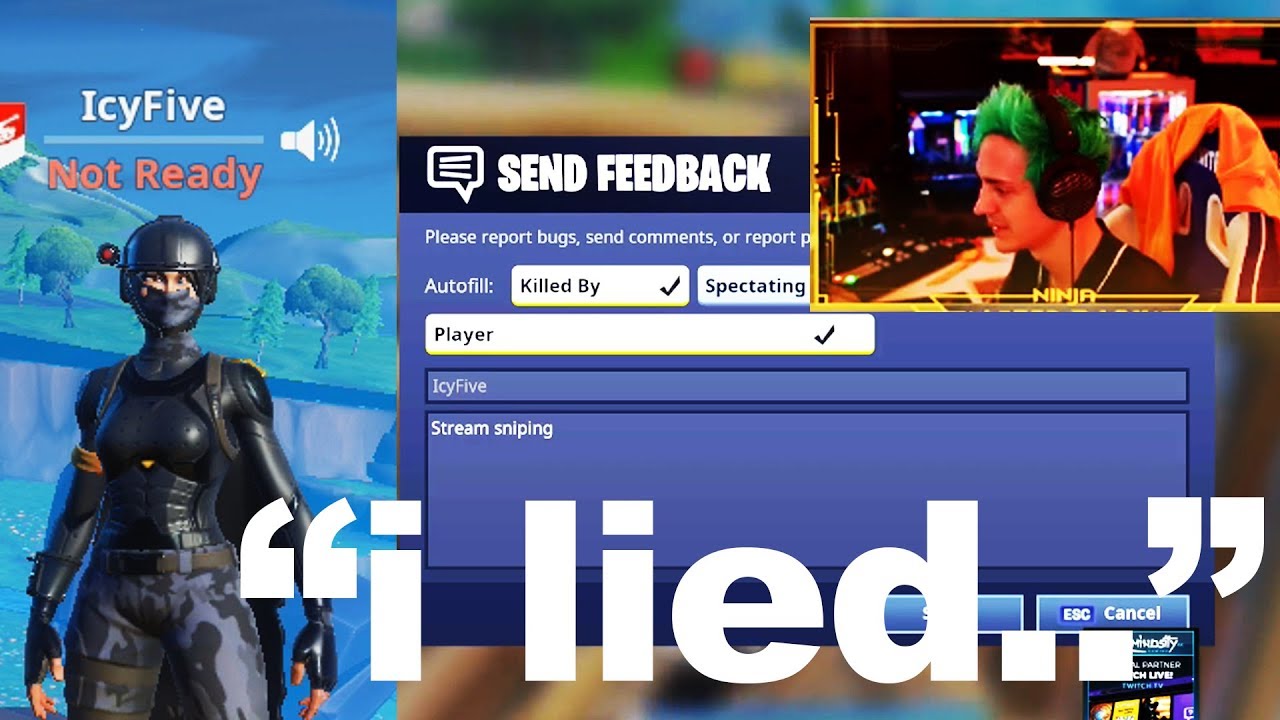 I Confronted Ninja S Stream Sniper In Fortnite Youtube Ninja Icy Five Fortnite Ninja Icy Five Fortnite I Confronted Ninja S Stream Sniper In Fortnite Youtube