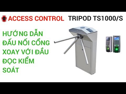 Hướng dẫn đấu nối cổng xoay TS1000 với đầu đọc thẻ | TS1000 connect to controller