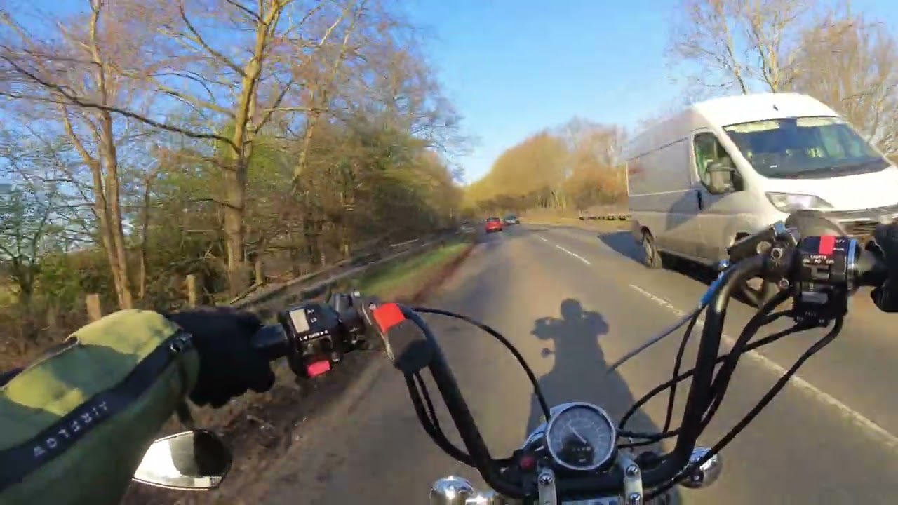 Chilled ride after a night shift - Yamaha Virago 535 - Part 2 - Haddington to Gorebridge