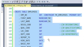 SQL Rashid, Database and Tables