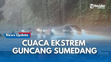 CUACA EKSTREM !! Kabut Tebal Selimuti Sumedang! Jalan Licin dan Jarak Pandang Terbatas