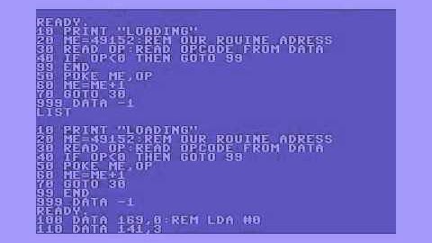 Commodore 64 - ML in BASIC (1/4)