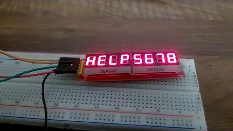 MAX7219 7 SEGMENT LED DISPLAY ARDUINO  HELP 5678