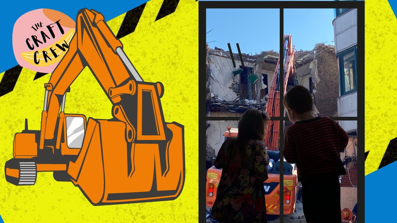 Destruction Next Door! | Huge Excavator Destroys Building | Big Truck ...