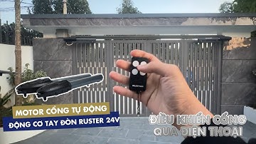 CỔNG 4 CÁNH - MOTOR TAY ĐÒN RUSTER 24V/350KG | Ruster Việt Nam