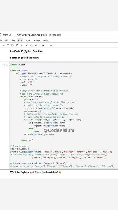 Search Suggestions System in Python | Binary Search & Sorting ...