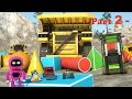 Learn Shapes At the Construction Site - Learn Shapes And Race Monster Trucks - TOYS (Part 2)