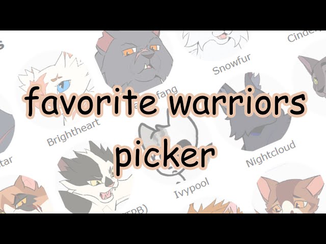 i drew my favorite warrior cats characters. : r/WarriorCats