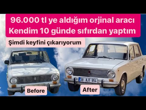 10 günün özeti ,10 günde araç topladım. Lada vaz Murat 124