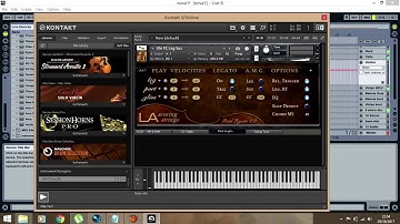 Ableton Live - LA Scoring Strings 2 e N.I Studio Drummer - BR