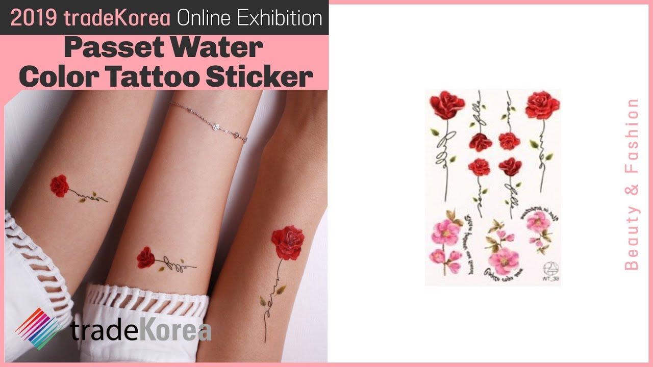 Red Orange Heart Temporary Tattoo Sticker  OhMyTat