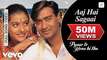Aaj Hai Sagaai Full Video - Pyaar To Hona Hi Tha | Kajol | Ajay Devgan | Abhijeet | Alka Yagnik