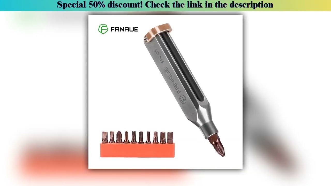 Hands-on FANAUE Titanium EDC Mini Precision PocketScrewdriver Set, 10-in-1 Professional Grade Magnet
