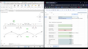 RCD | One Way Slab Design | One end continuous | NSCP 2015 | Spreadsheet | 1S-P1.3.1