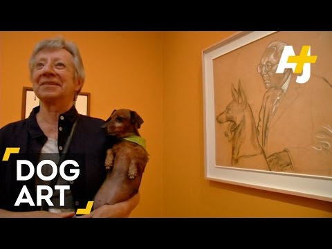 Video: Museum dedikeret til hunde underholder med klassisk kunst og moderne teknologi