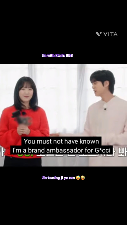 Jin teasing  ji ye eun 😅😂😂  #fun #bts #jin  #btasarmy