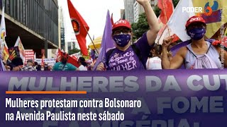 Mulheres protestam contra Bolsonaro na Avenida Paulista neste sábado (4.dez)