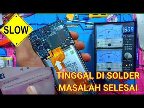 Pengisian daya lambat hp samsung Menganalisa kerusakan dengan powersupply dan memperbaikinya