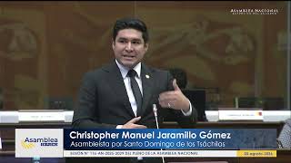 Asambleísta Christopher Jaramillo - Sesión 116