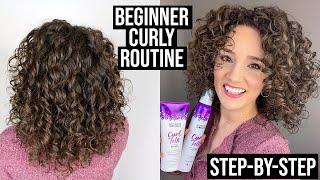 Beginner Curly Hair Routine using Drugstore Products, CGM-friendly