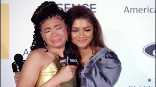 Zendaya & Storm Reid’s beautiful moment at The Essence Black Women in Hollywood Awards event