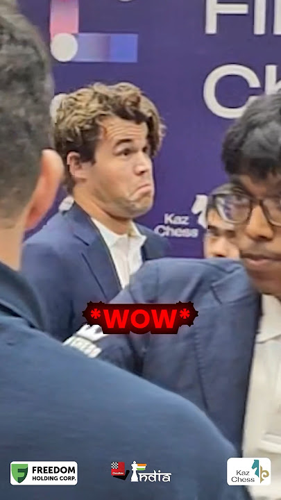 Pragg IMPRESSES Magnus Carlsen! 😍 #praggnanandhaa #magnuscarlsen #chess