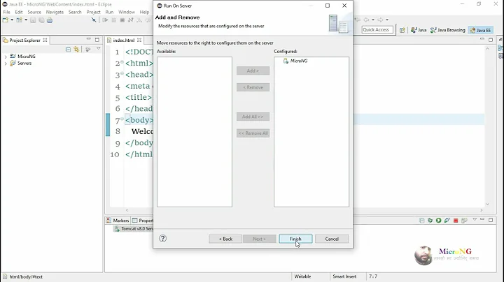 Not showing Tomcat Server name while configuring Tomcat Server in Eclipse