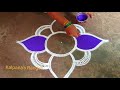 Easy rangoli design simple design kollam pandaga design muggulu