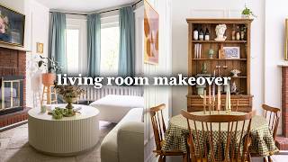 204 Sq Ft Parisian Style Living Room Makeover *COZY*