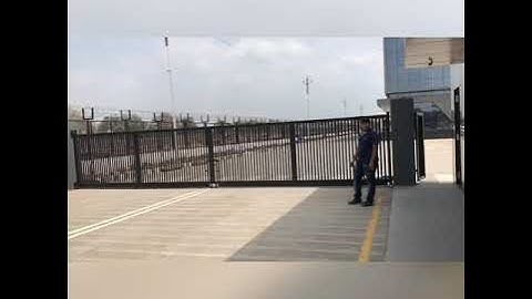 Swing folding gate automation at Palsana done by Krishna home automation +919016042525