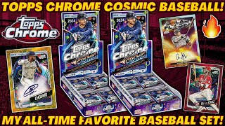 *UNREAL PULLS!🤯 2024 TOPPS CHROME COSMIC BASEBALL HOBBY BOX REVIEW!⚾️