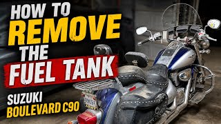 Suzuki Boulevard C90 Fuel tank removal
