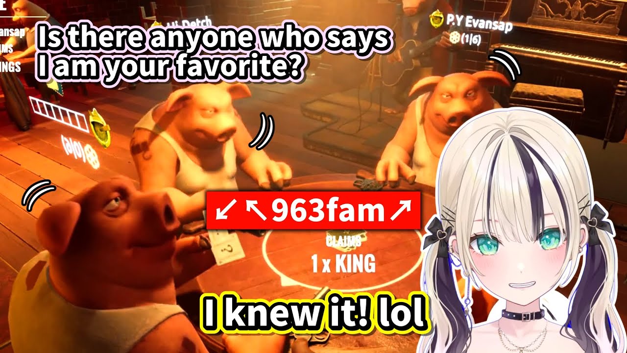 【Vspo/Eng Sub】Ной Куруми играет в баре Liar's Bar вместе с 963fam и играет свою дьявольскую роль.