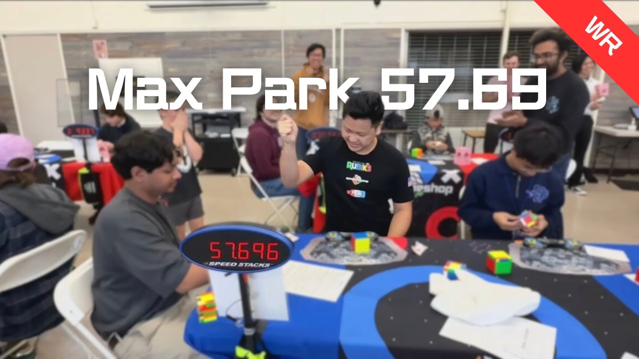 Max Park 6x6 57.69！World Record