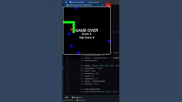 Snake Game made with Python 🐍 #codewithme #programming #python #coding