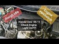 Honda civic fix rough idle stall stop 3500 rpm check engine low speed 2006 2007 2008 2009 2010 2011