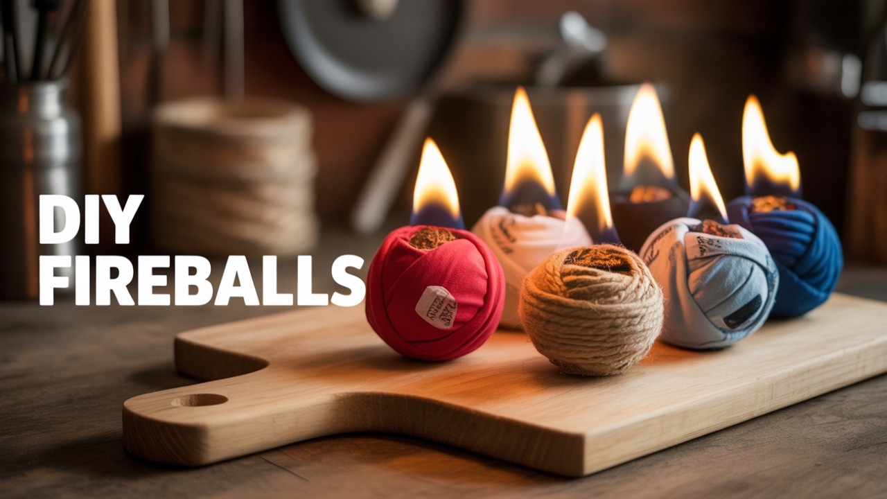 DIY Fire Balls from Old Clothes (Bushcraft Camping Survival Hack)
