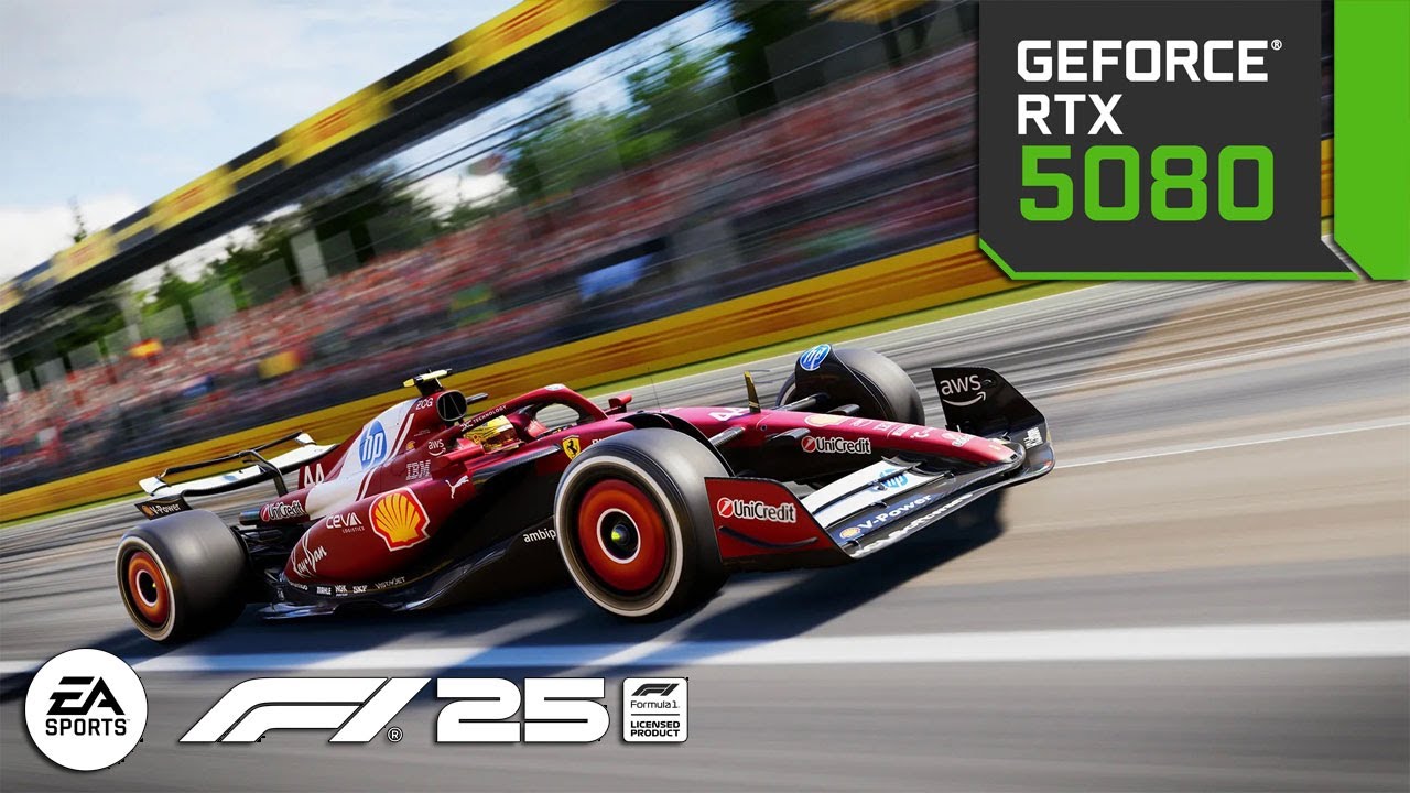 F1 25 - RTX 5080 - Path Tracing OFF/ON - DLSS 4 Multi FG OFF/ON - # ...