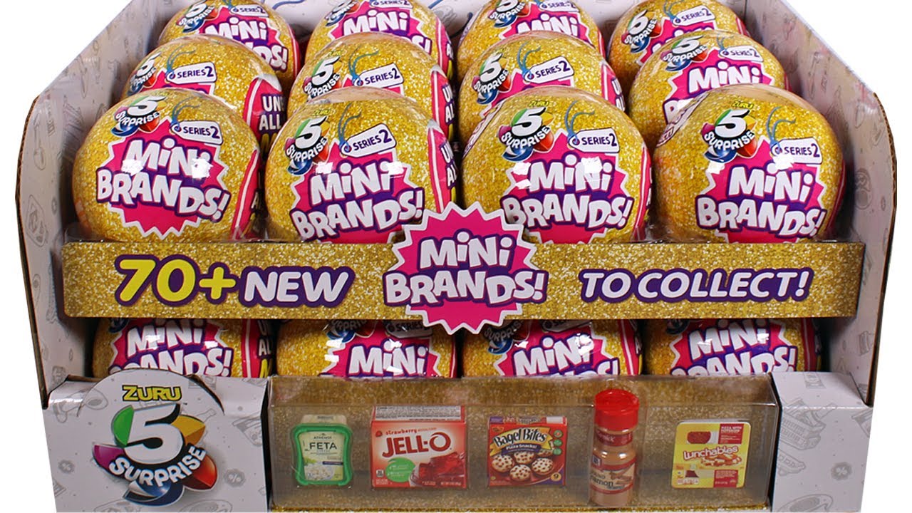 Zuru 5 Surprise Mini Brands Series 2 Blind Box Full Case Unboxing Zuru 5 Surprise Mini Brands Series 2 Blind Box Full Case Unboxing