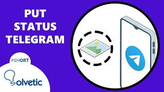 ❓ Telegram how to put Status ✔️ #Shorts