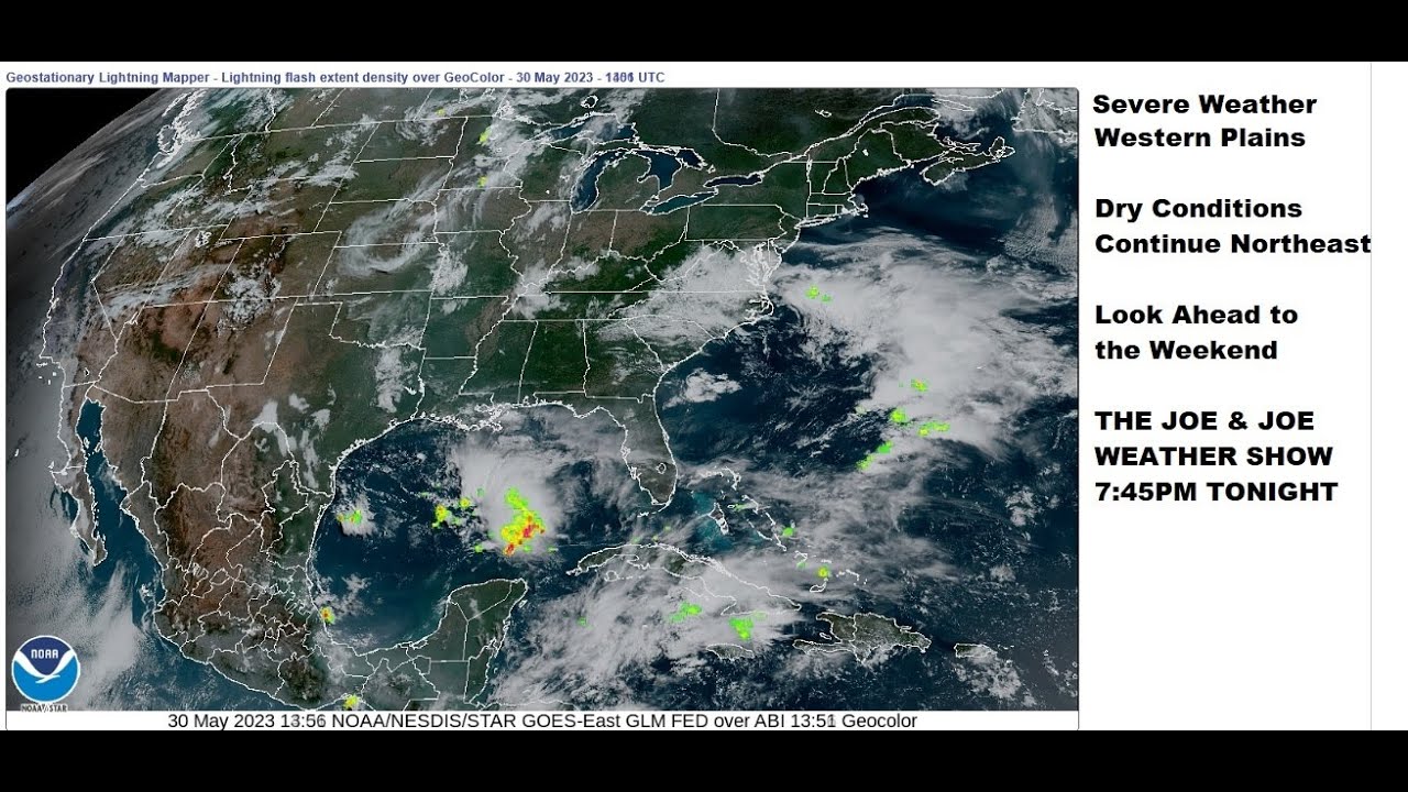 Joe & Joe Weather Show LIVE No Rain All Week, Very Warm Temps Late Week ...