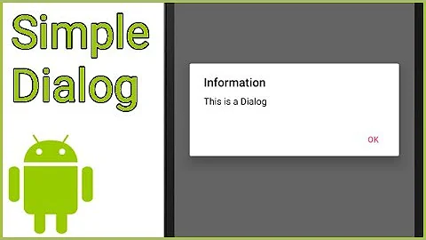 Simple Dialog with 1 Button - Android Studio Tutorial