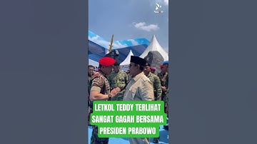 LETKOL TEDDY BERSAMA PRESIDEN PRABOWO #prabowo #letkolteddy #shorts #shortvideo #viral