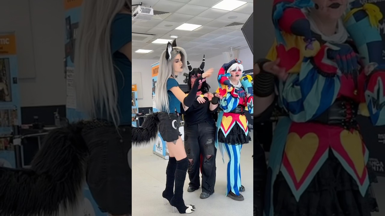 You don't mix Hazbin Hotel and Helluvaboss 😌 #hazbinhotel #cosplay #helluvaboss