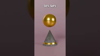 0% vs 100% Soft Sphere Drop Test | 3D Soft Body Simulation screenshot 4
